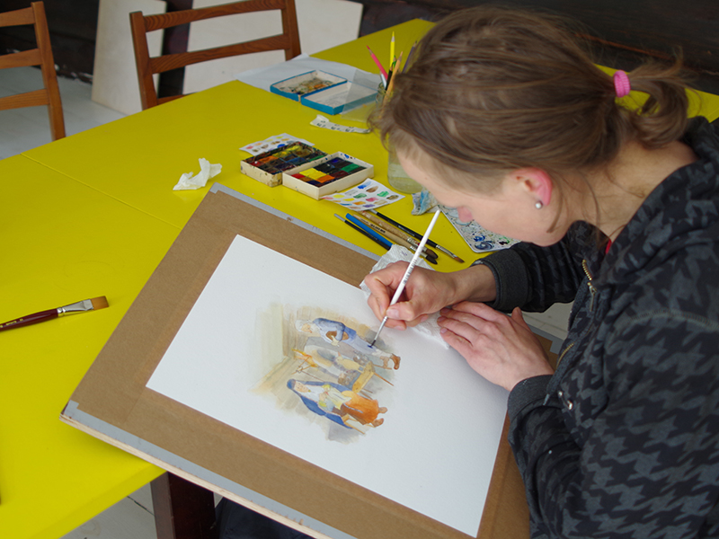 Maija_Liduma_process_illustration_watercoloring_latvian_folk_tale