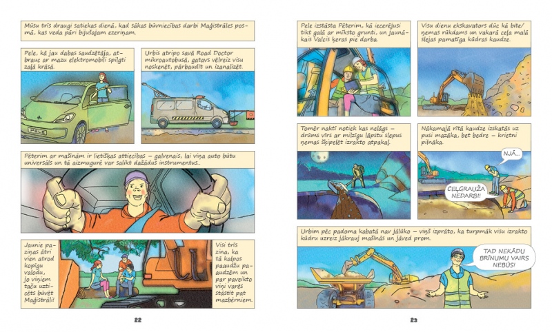 Komikss_Kā_trīs _draugi_ceļgrauzi _uzveica