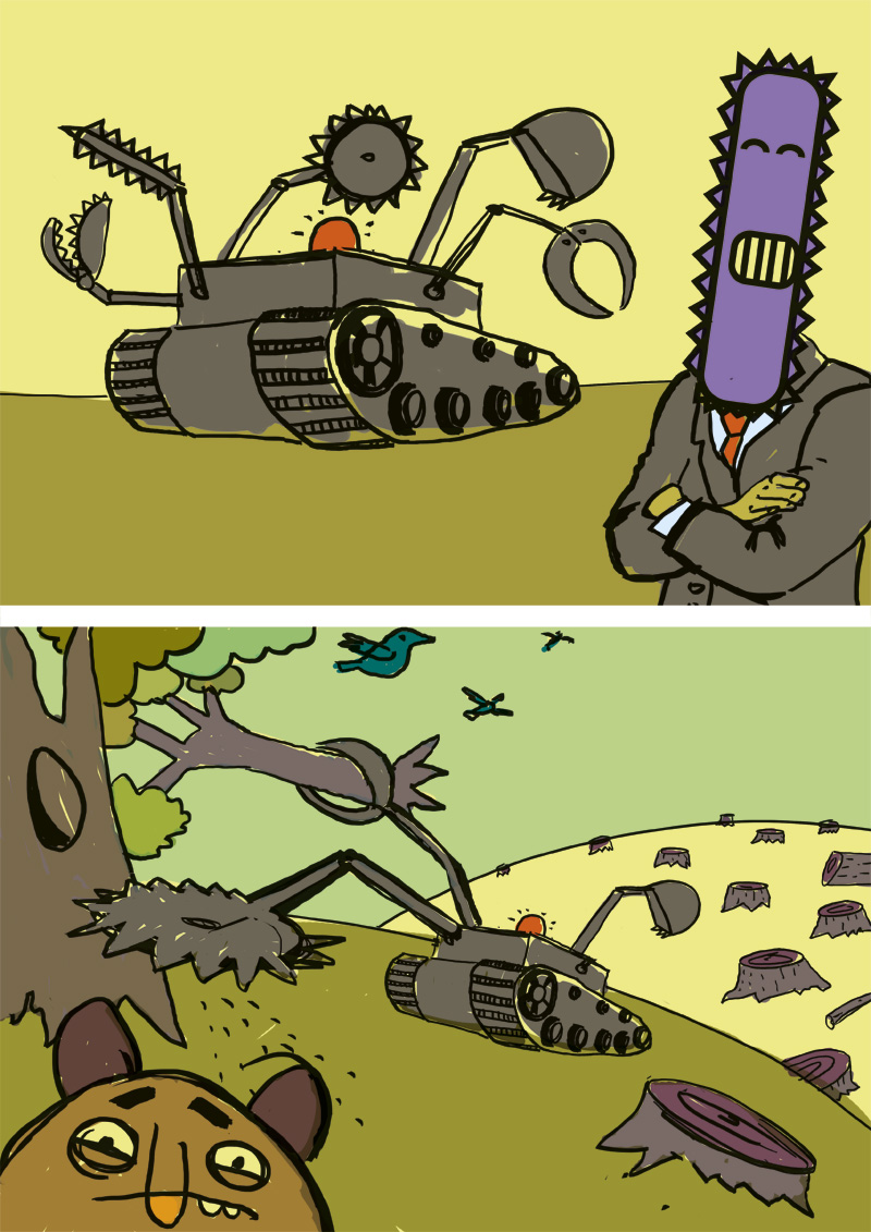 Comic about Forest, Total forest exhausion