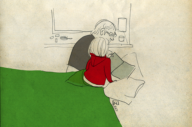 Maija_Liduma_illustration_Grandmother_grandchildren_book_reading_love